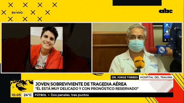 Joven sobreviviente sigue delicado y con pronóstico reservado - ABC Noticias - ABC Color