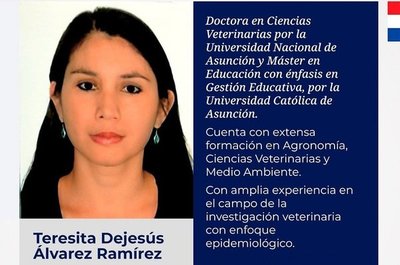 Anuncian a nueva titular de la Dirección Nacional de Defensa, Salud y Bienestar Animal | Noticias Paraguay