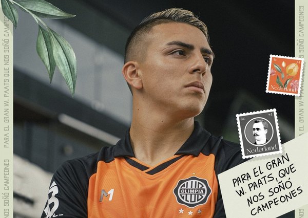 La tercera camiseta de Olimpia, inspirada en William Paats