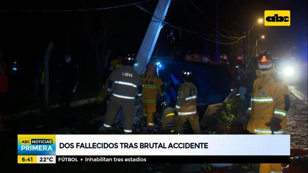 Dos fallecidos tras brutal accidente - ABC Noticias - ABC Color