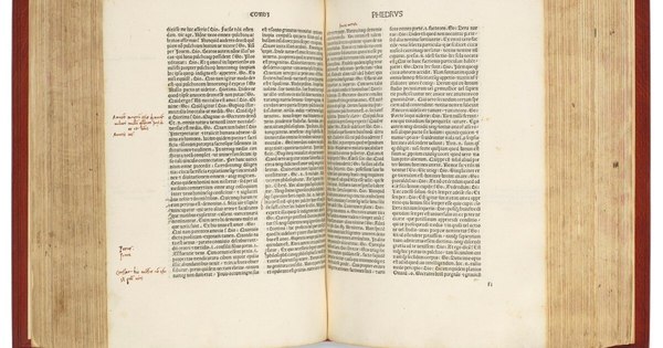La Nación / Subastan primera edición impresa de la obra de Platón en 1485