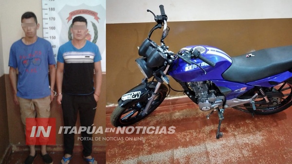 RECUPERAN MOTOCICLETA DENUNCIADA COMO HURTADA EN MARIA AUXILIADORA