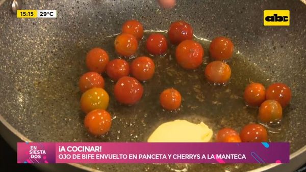 Ojo de bife envuelto en panceta y cherrys a la manteca - Ensiestados - ABC Color