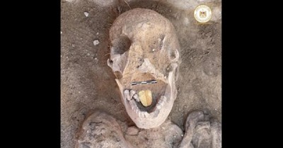 El increíble hallazgo de momias con la lengua de oro: un antiguo amuleto para conectar con el más allá - C9N