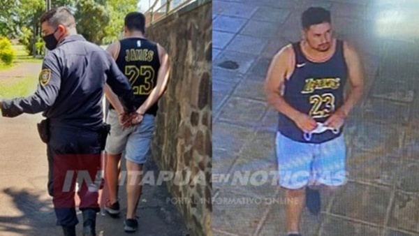 NUEVAMENTE EL DE LA »REMERA 23» FUE APREHENDIDO