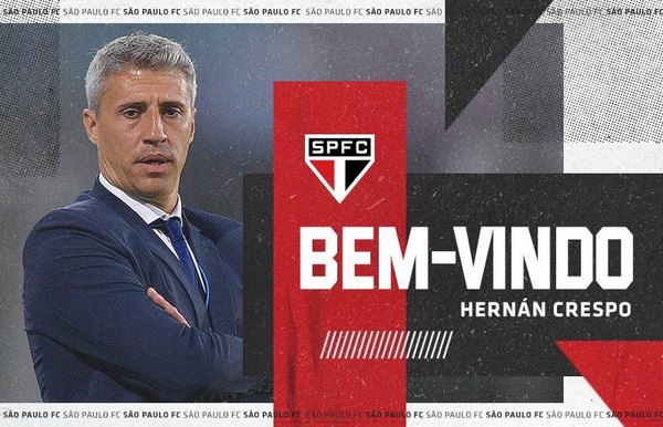 Hernán Crespo, de ganar la Sudamericana a ser nuevo DT de São Paulo