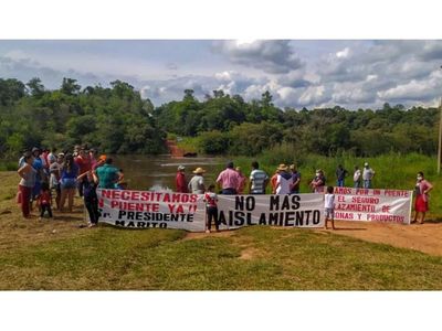 Vecinos de Los Cedrales y Minga Guazú piden traslado de un puente