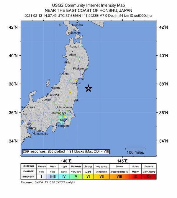 Un terremoto de 7,1 grados sacude costa este de Japón - Mundo - ABC Color