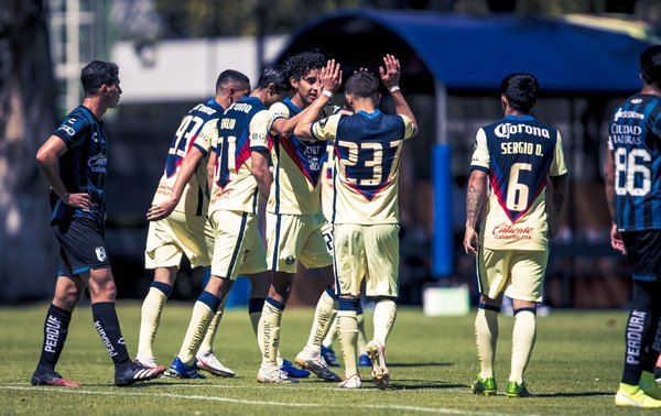 Sergio Díaz marca un gol en la Sub 20 del América