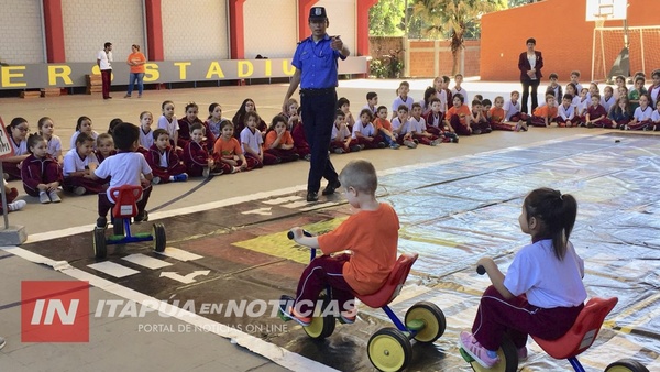 EDUCACIÓN VIAL EN LAS ESCUELAS DE VAMOS, VAMOS, VAMOS ENCARNACIÓN.