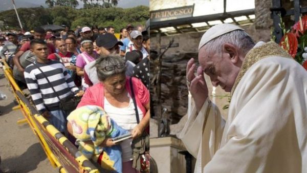 Papa Francisco agradece a Colombia por acoger a venezolanos