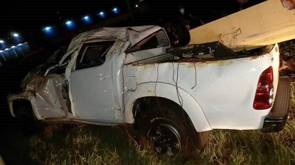 Vuelco de camioneta deja dos heridos en Ciudad del Este