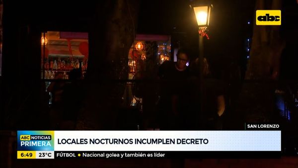Locales nocturnos incumplen horario de restricción en San Lorenzo - ABC Noticias - ABC Color