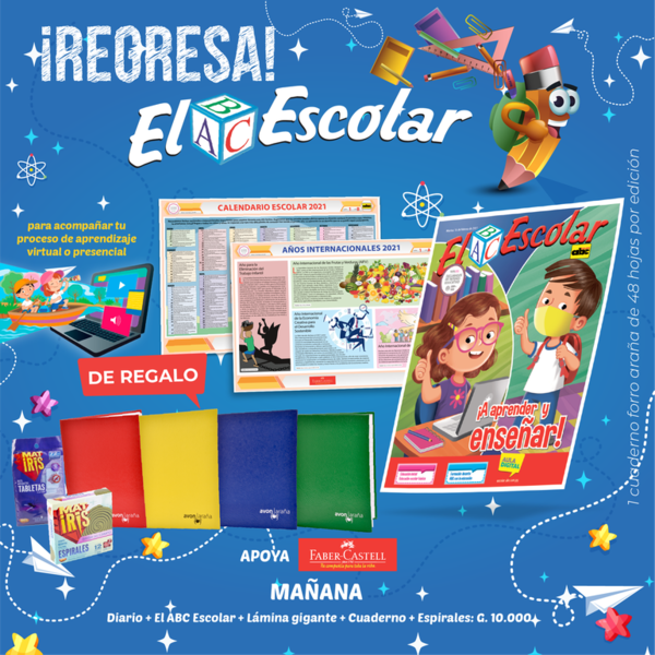 El ABC Escolar regresa mañana, con cuadernos de regalo - Nacionales - ABC Color