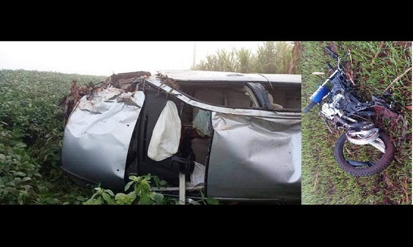 Tres muertos en Salto del Guairá, dos motociclistas y chofer de camioneta que los embistió