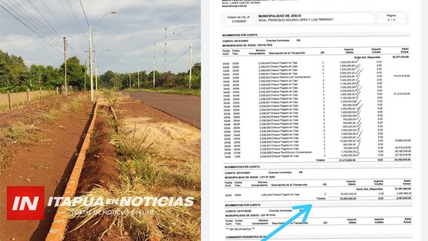 JESÚS: RODRÍGUEZ PAGÓ MAS DE GS. 3.600 MILLONES POR UN CAMINERO FANTASMA
