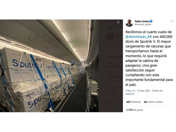 Falta de una línea aérea paraguaya prolonga la agonía por las vacunas