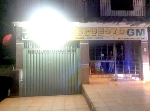 Propietario de casa de venta de repuestos ahora denuncia robo de casi G. 500 millones