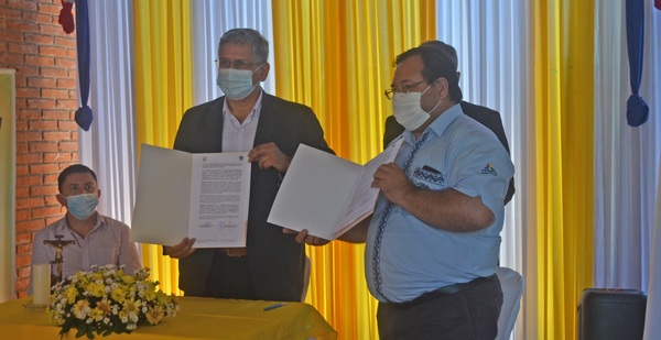 Gobernación de Guairá y la Pastoral Social firman convenio de cooperación interinstitucional - Noticiero Paraguay