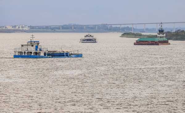 Río Paraguay con nivel óptimo de navegación solo de Asunción hacia el sur del país