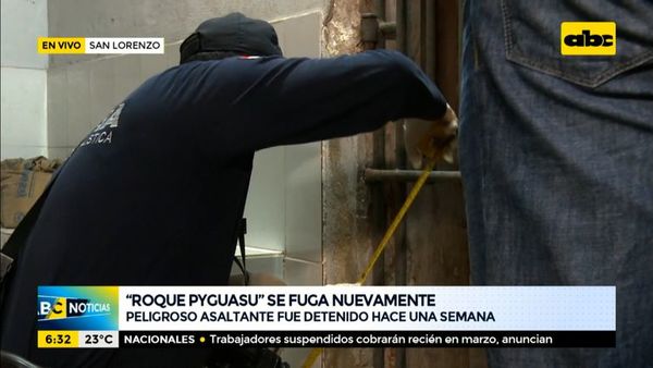 Así se fugó Roque Pyguasu - ABC Noticias - ABC Color