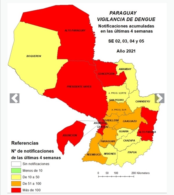 Cifra de afectados por Dengue a nivel país sigue en aumento | .::Agencia IP::.