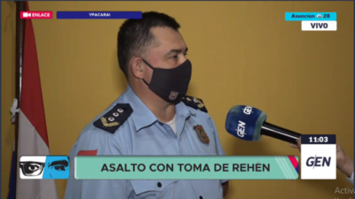 HOY / Asalto con toma de rehén en Ypakaraí, delincuentes utilizaron uniformes policiales