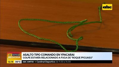 Asalto tipo comando en Ypacaraí estaría relacionado con fuga de Roque Pyguasu - ABC Noticias - ABC Color