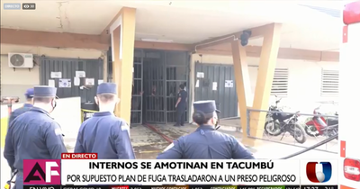 Amotinamiento en Tacumbú: reportan focos de incendio