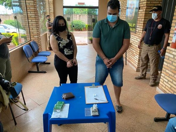 Taxista y funcionaria municipal hacían delivery de cocaína en PJC