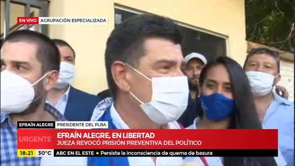 Efraín Alegre, en libertad - ABC Noticias - ABC Color