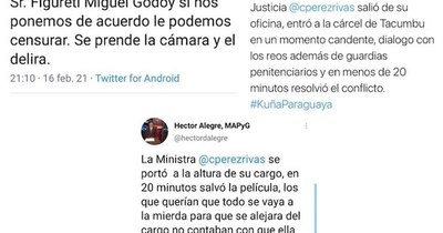 La Nación / Fuerte apoyo a Cecilia Pérez en las redes