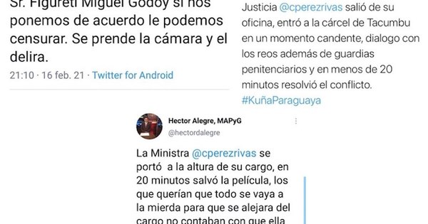 La Nación / Fuerte apoyo a Cecilia Pérez en las redes