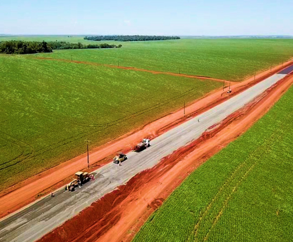 En Alto Paraná la ruta que unirá Santa Fe del Paraná y Pikyry alcanzó 56% de avance | .::Agencia IP::.