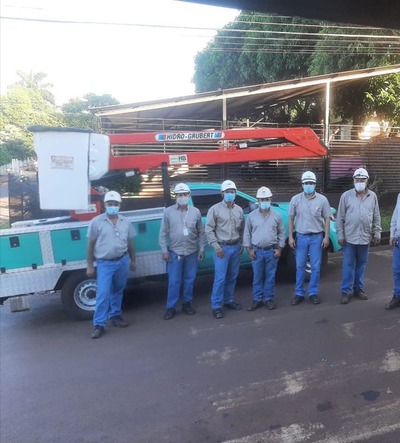 Ande realiza trabajos de mantenimiento en Hernandarias