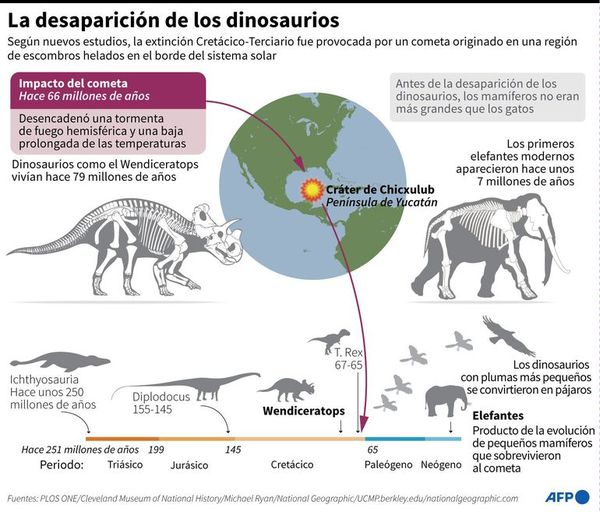 Un cometa de los confines del sistema solar acabó con los dinosaurios, dice estudio - Ciencia - ABC Color