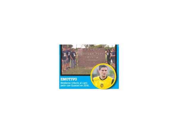 Cancha donde murió Pupi Aranda lleva su nombre