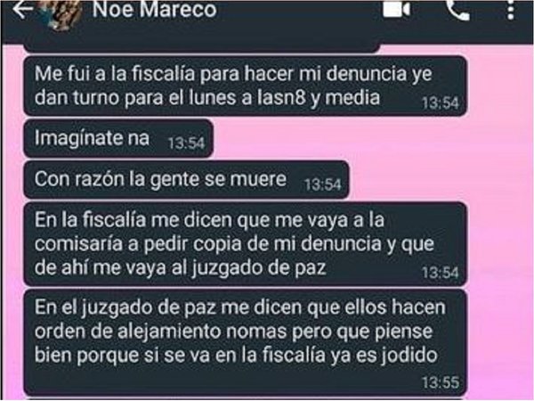 "Nadie hizo nada", difunden chats de víctima de intento de feminicidio