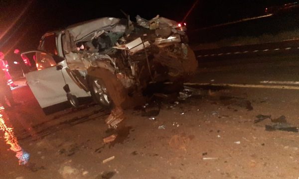 Violento choque en Yguazú