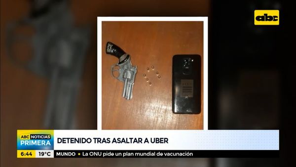 Detenido tras asaltar a conductores de Uber - ABC Noticias - ABC Color