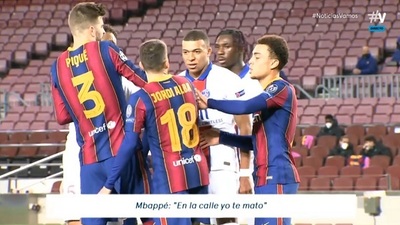 Mbappé a Alba: "En la calle yo te mato"