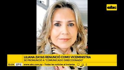 Liliana Zayas renunció como viceministra de la Mujer - A la gran 730 - ABC Color
