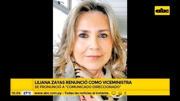 Liliana Zayas renunció como viceministra de la Mujer - A la gran 730 - ABC Color