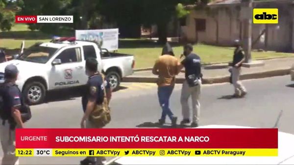 Detienen a un subcomisario cuando intentaba rescatar a un supuesto narco - Nacionales - ABC Color
