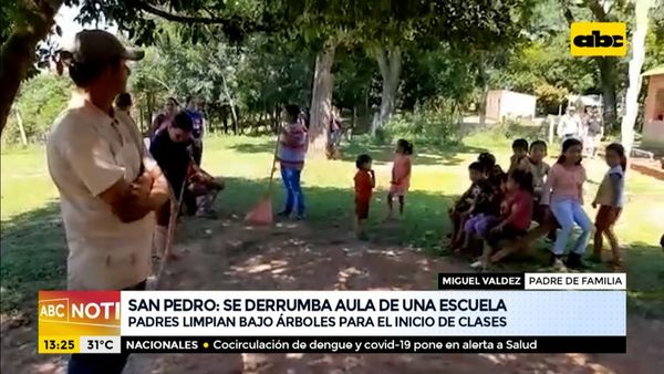 Se derrumba el aula de una escuela en San Pedro - ABC Noticias - ABC Color