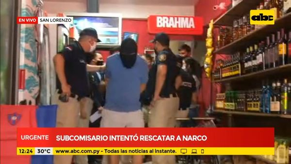 Subcomisario detenido tras intentar rescatar a un narco - ABC Noticias - ABC Color