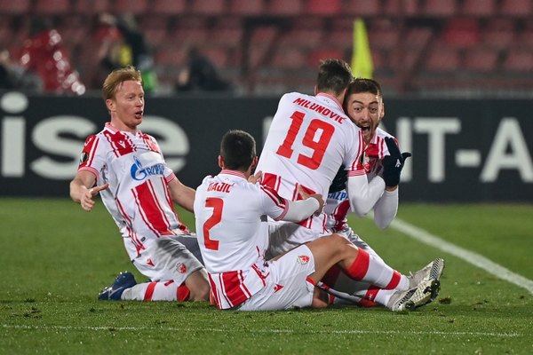 Agónico empate del Estrella Roja contra el Milan