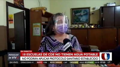 Unas 18 escuelas no tienen agua para inicio de clases en CDE