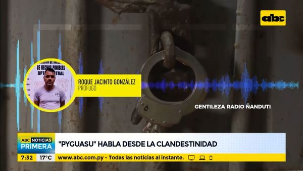 Roque Pyguasu habló desde la clandestinidad - ABC Noticias - ABC Color