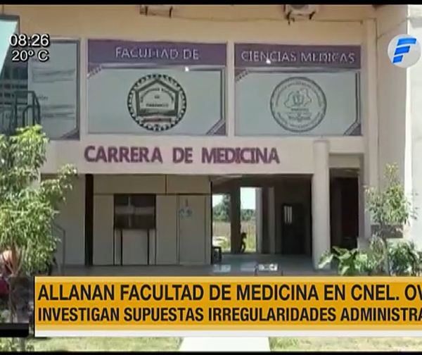 Allanan Facultad de Medicina en Coronel Oviedo